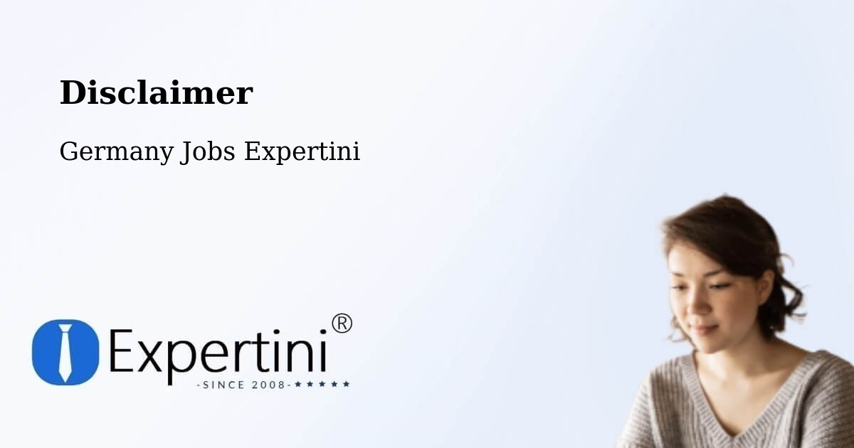 Disclaimer – Bad Feilnbach - Germany Jobs Expertini